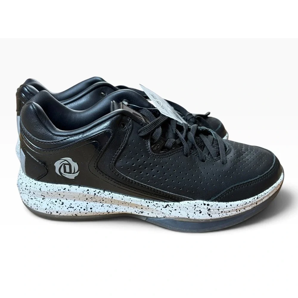 Adidas D Rose Englewood II Black Speckled Basketball Shoes C76694 Mens 7.5